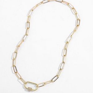 Punk chunky link chain necklace